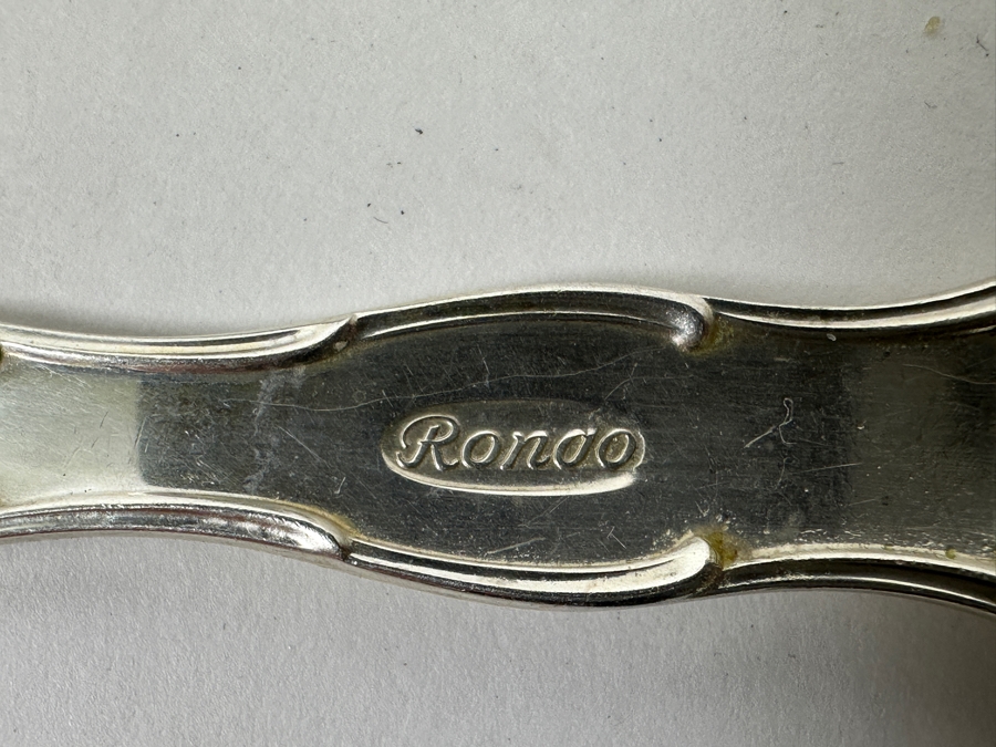 Gorham Rondo Sterling Silver Flatware Service - 51 Pieces - See Description For Breakdown - Sterling Silver Weighs 1,595g = $3,400 Silver Melt Value Not Including Knives [Photo 8]