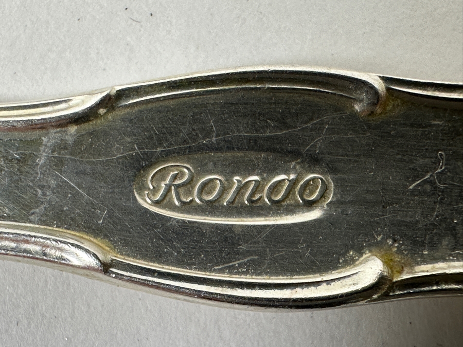 Gorham Rondo Sterling Silver Flatware Service - 51 Pieces - See Description For Breakdown - Sterling Silver Weighs 1,595g = $3,400 Silver Melt Value Not Including Knives [Photo 9]