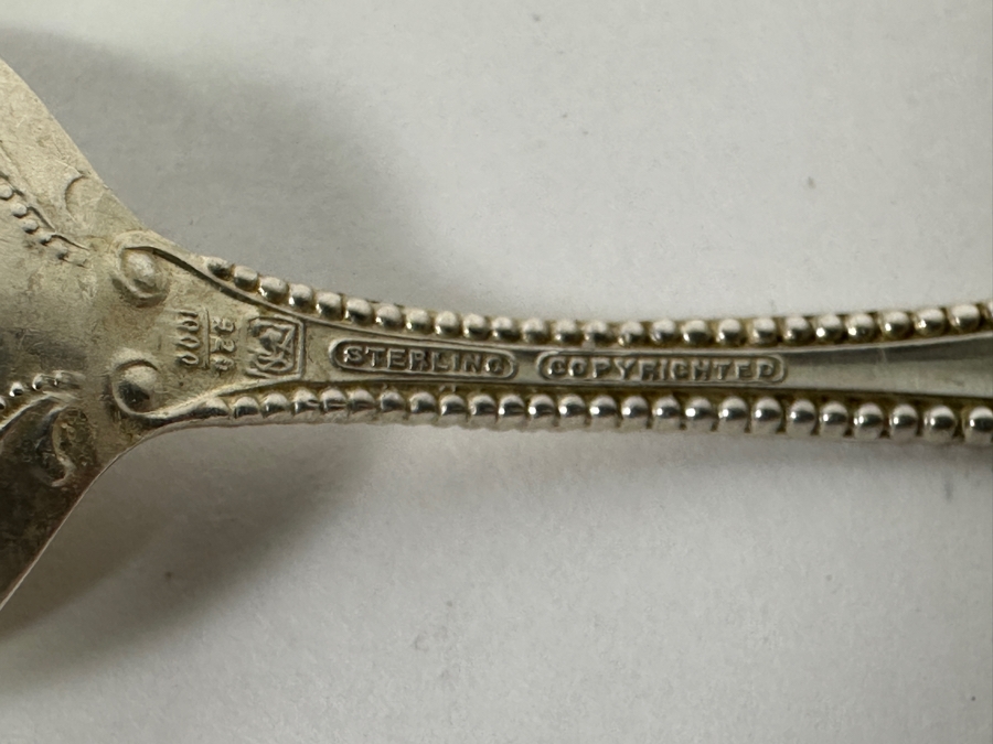 (3) Sterling Silver Spoons And Knife Spreader 109g [Photo 6]