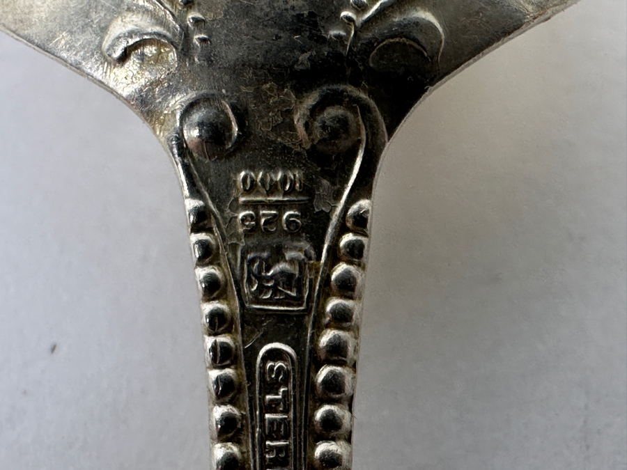 (3) Sterling Silver Spoons And Knife Spreader 109g [Photo 7]