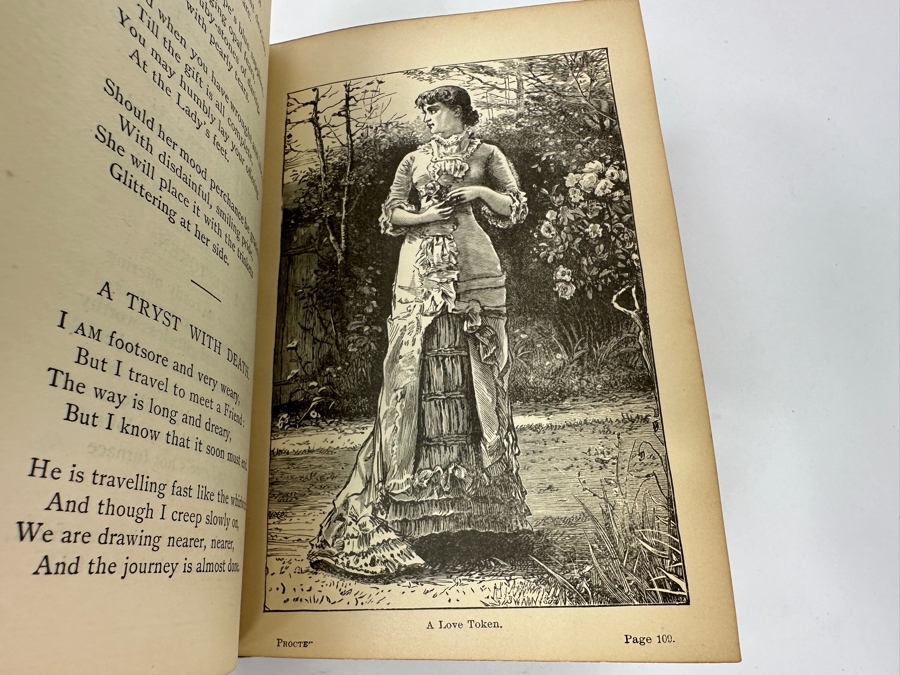 Antique Hardcover Book The Poetical Works Of Adelaide A. Procter With And Introduction By Charles Dickens Illustrated Boston D. Lothrop And Company [Photo 10]