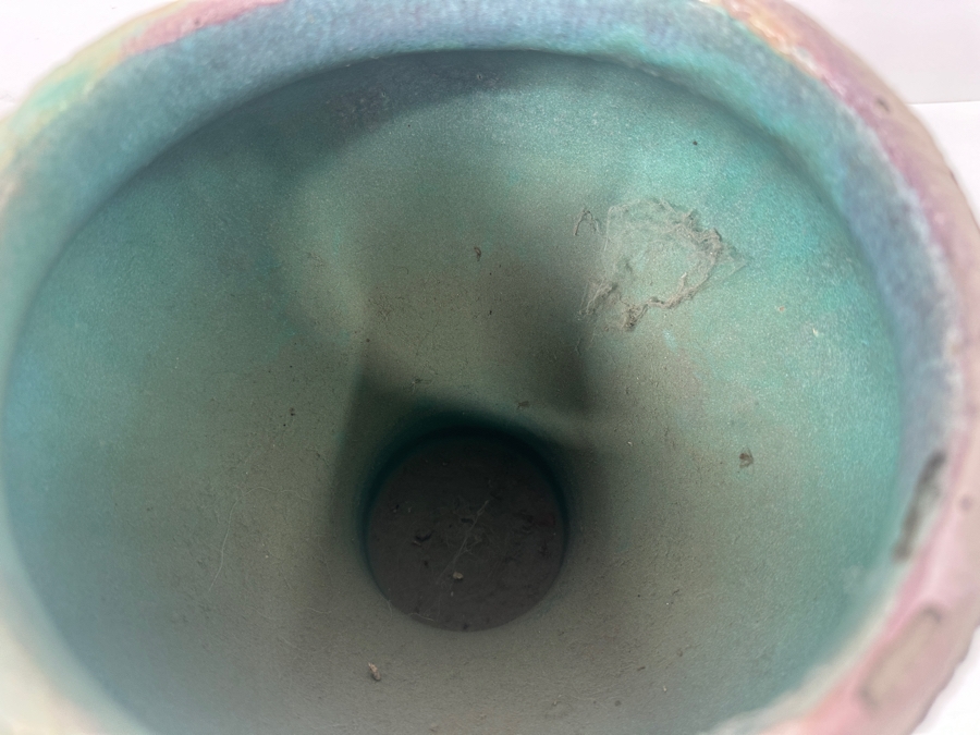 Vintage Art Pottery Vase Signed Underneath 9W X 9H [Photo 4]
