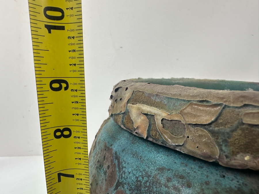 Vintage Art Pottery Vase Signed Underneath 9W X 9H [Photo 13]