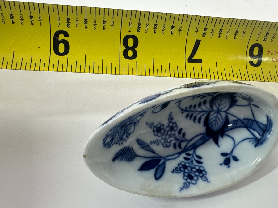 Meissen Germany Blue Onion Hand Painted Porcelain Spoon 9'L [Photo 10]
