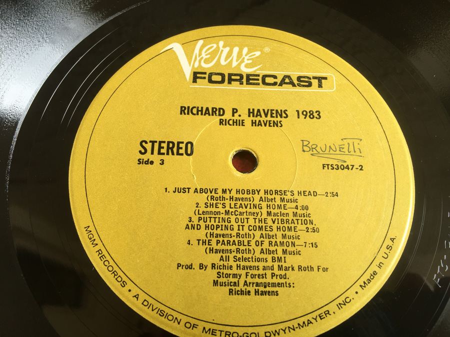 Richie Havens ‎- Richard P. Havens 1983 - Verve Forecast ‎- FTS-3047-2 [Photo 5]