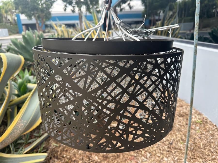 ET2 Lighting Inca 7 - Light Pendant in Bronze 16'W x 9'H