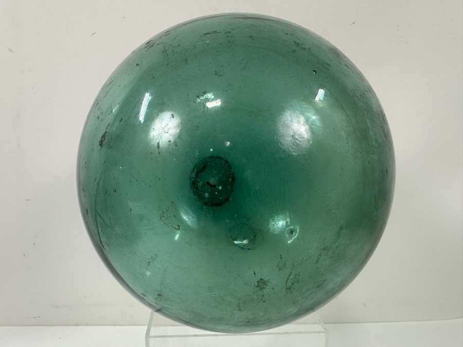 Vintage Japanese Glass Fishing Float / Ukidama 9'W [Photo 6]