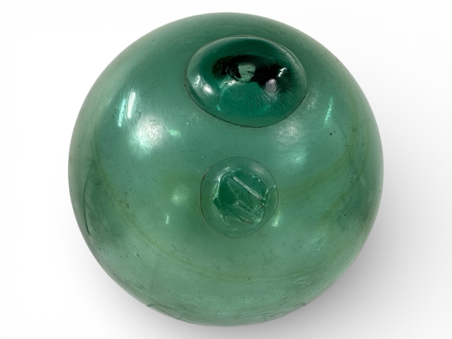 Vintage Japanese Glass Fishing Float / Ukidama 9'W