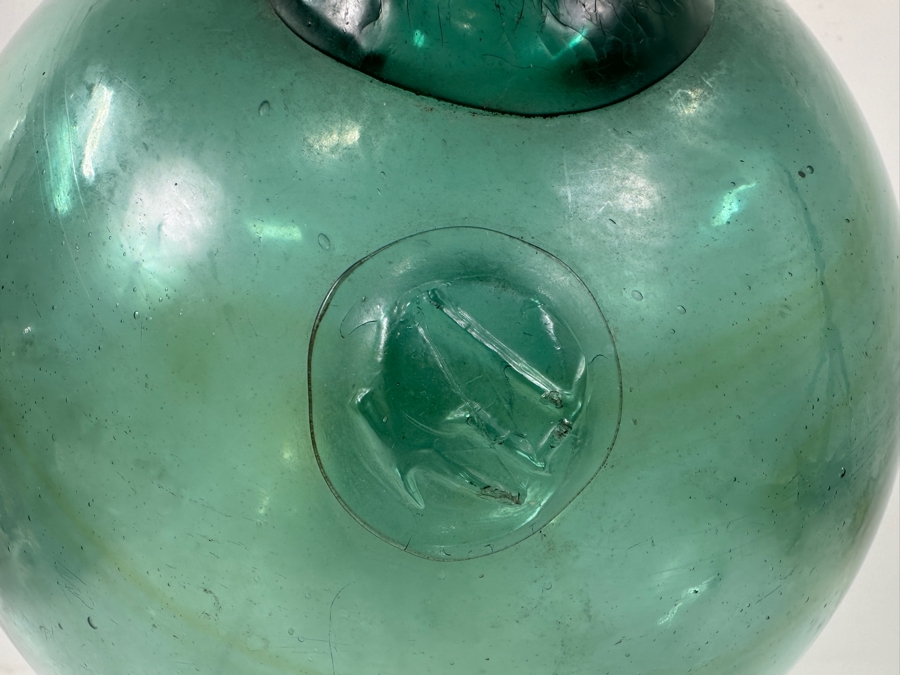 Vintage Japanese Glass Fishing Float / Ukidama 9'W [Photo 4]