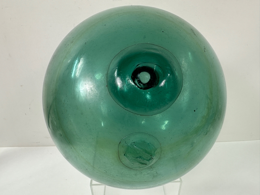 Vintage Japanese Glass Fishing Float / Ukidama 9'W [Photo 3]