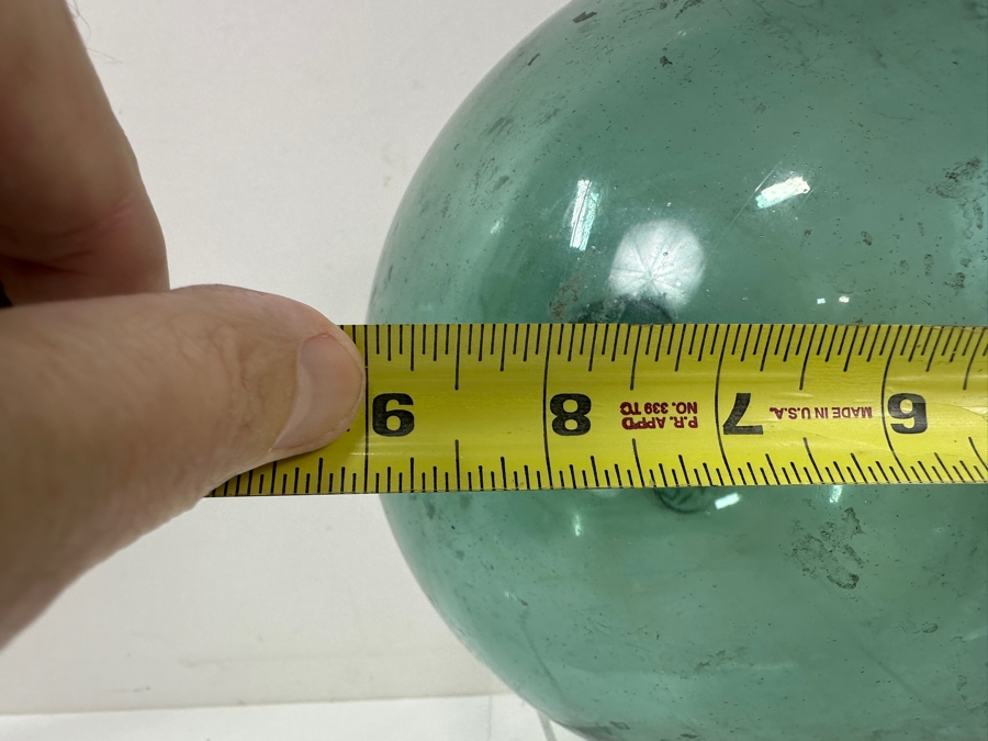 Vintage Japanese Glass Fishing Float / Ukidama 9'W [Photo 7]