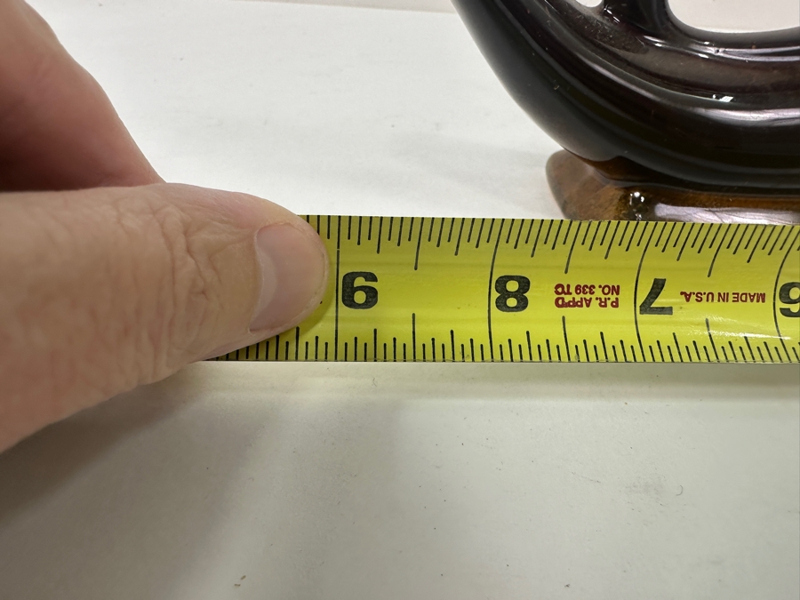 Vintage MCM Signed Anna Van Briggle Art Pottery Cornucopia Vase / Pitcher [Photo 5]