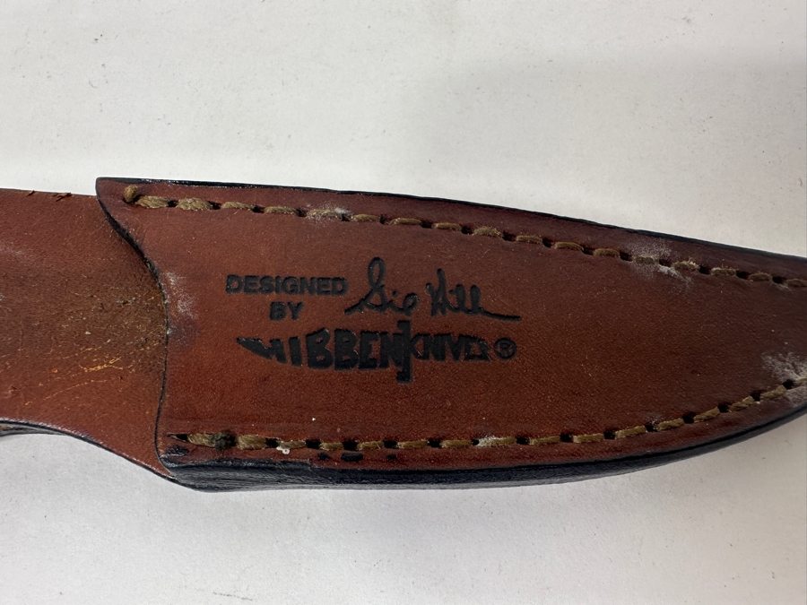 Gil Hibben Professional Throwing Knife with Leather Sheath 6'L [Photo 3]