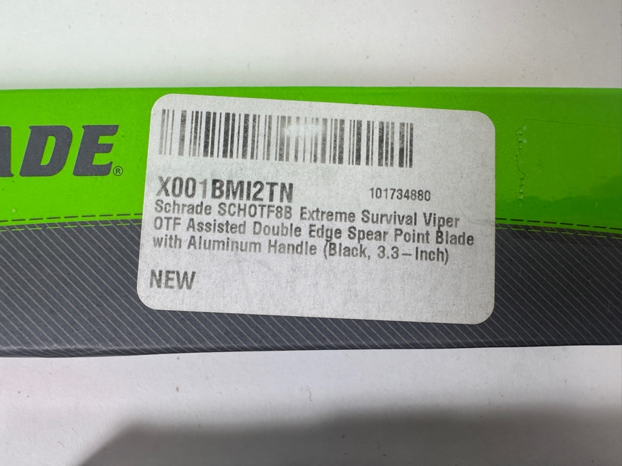 Schrade SCHOTF8BS Extreme Survival Viper OTF Assisted Double Edge Spear Point Blade with Aluminum Handle (Black, 3.3-Inch) [Photo 4]