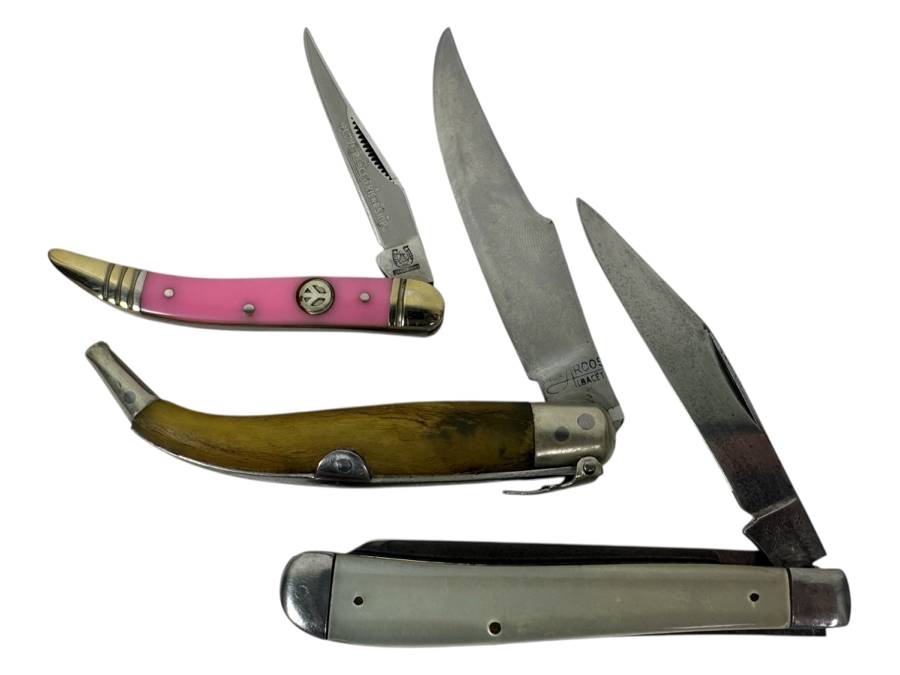 (3) Folding Pocket Knives