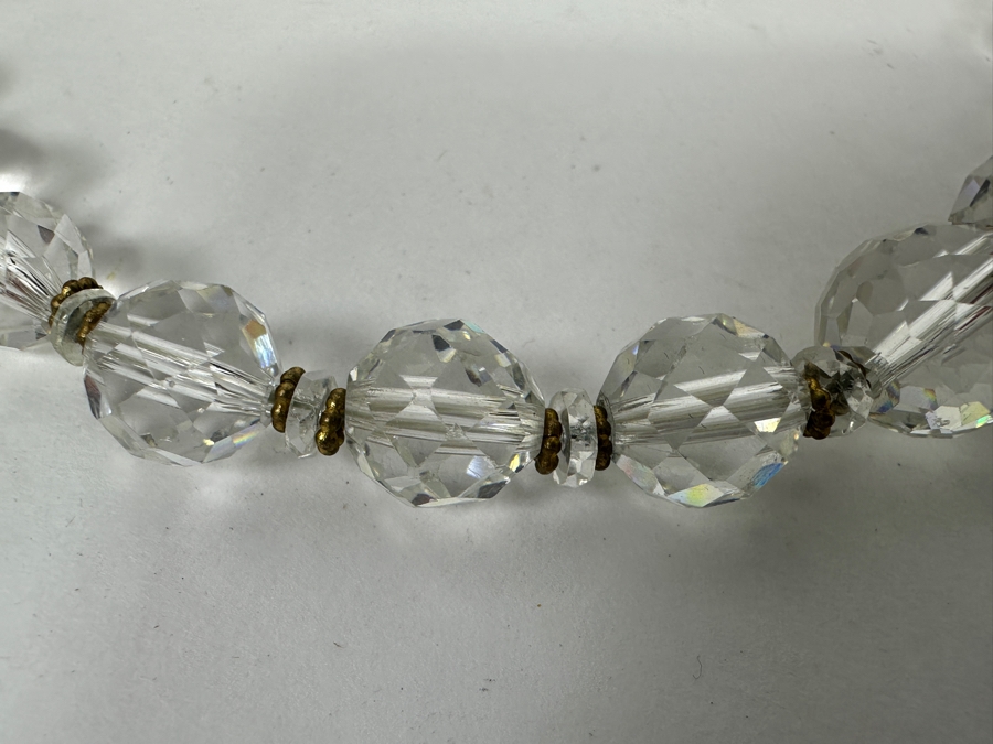 Vintage Crystal Graduated Bead 16' Necklace [Photo 4]