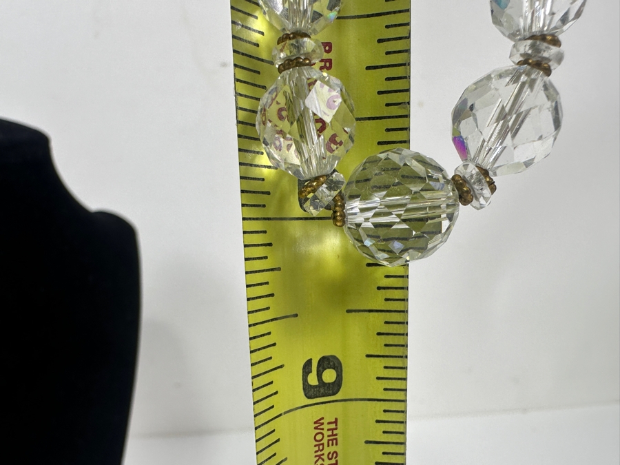 Vintage Crystal Graduated Bead 16' Necklace [Photo 5]