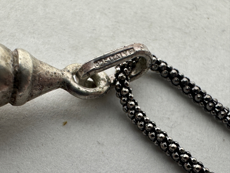 Vintage Sterling Silver Articulated Pinocchio Puppet Pendant with 18' Chain 9.8g Marked 925 Italy [Photo 6]