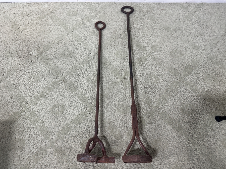 Antique Western Cattle Branding Irons 36'L and 31'L [Photo 6]