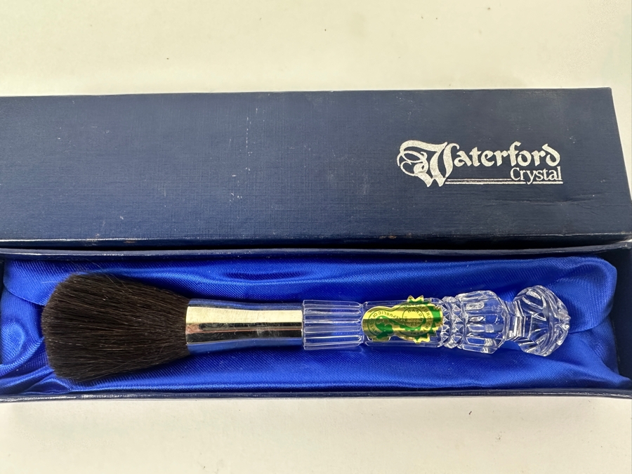 Waterford Crystal Makeup Brush in Original Box with Satin Lining 6'L [Photo 2]