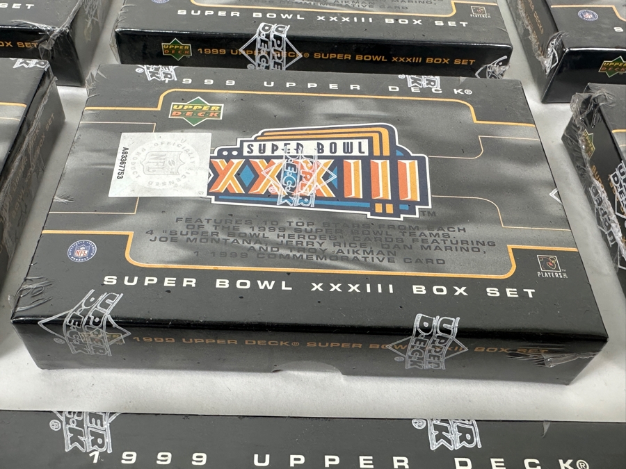 (9) Factory Sealed 1999 Upper Deck Super Bowl XXXIII Box Sets [Photo 3]