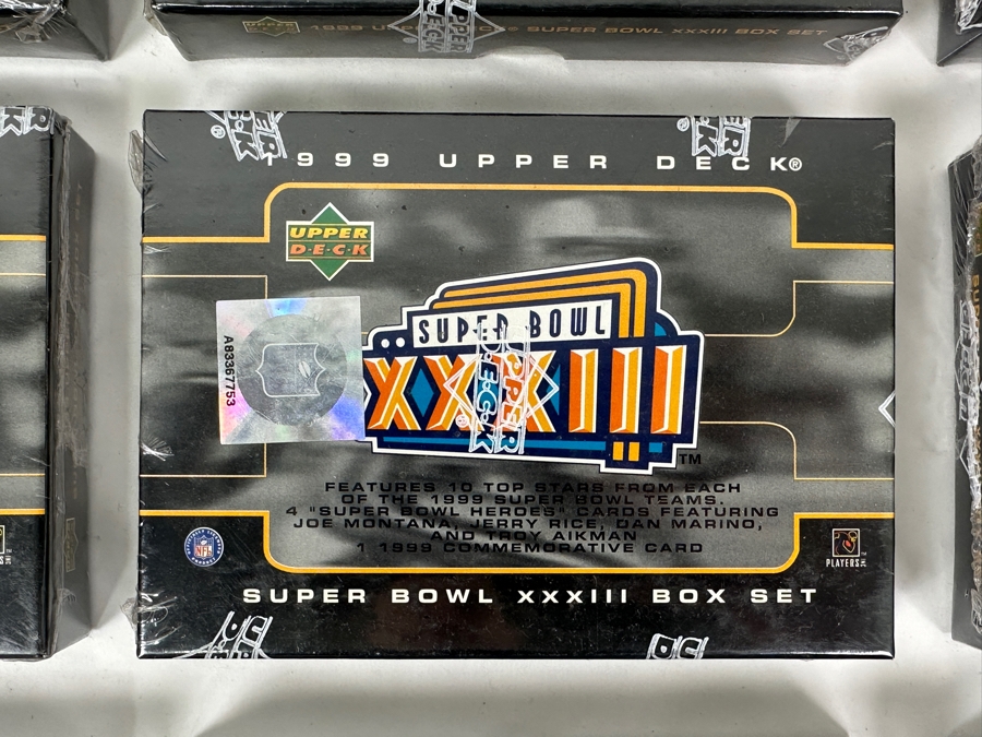 (9) Factory Sealed 1999 Upper Deck Super Bowl XXXIII Box Sets [Photo 2]