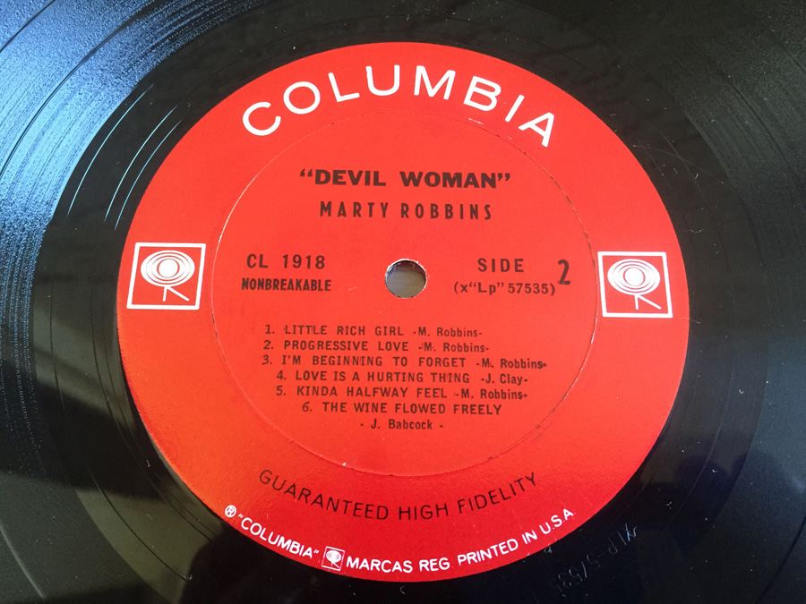Marty Robbins ‎- Devil Woman - Columbia ‎- CL 1918 [Photo 6]