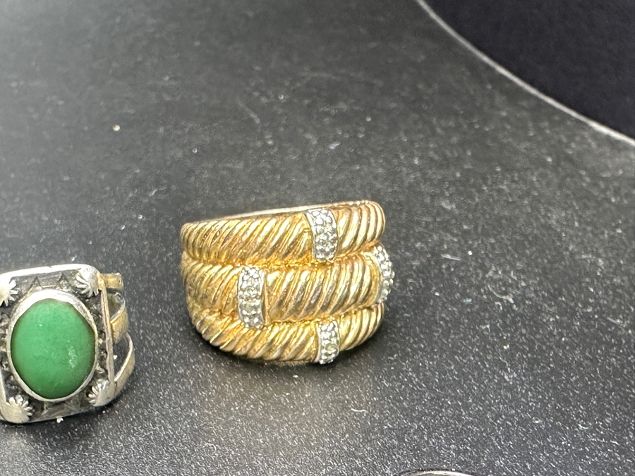 (15) Sterling Silver Rings Of Various Sizes 83.6g [Photo 12]