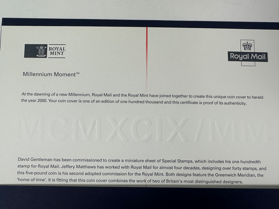 Pair Of Vintage 2000 British Royal Mail And Royal Mint First Day Covers / Coins [Photo 11]