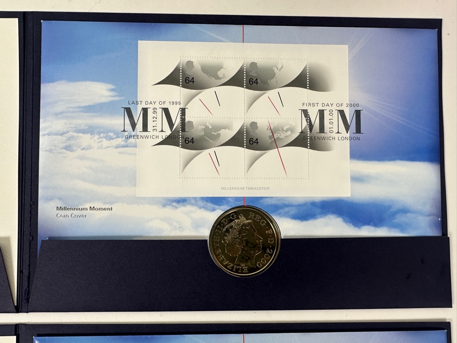 Pair Of Vintage 2000 British Royal Mail And Royal Mint First Day Covers / Coins [Photo 4]