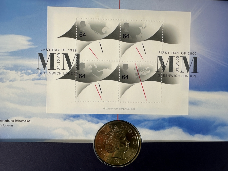 Pair Of Vintage 2000 British Royal Mail And Royal Mint First Day Covers / Coins [Photo 6]