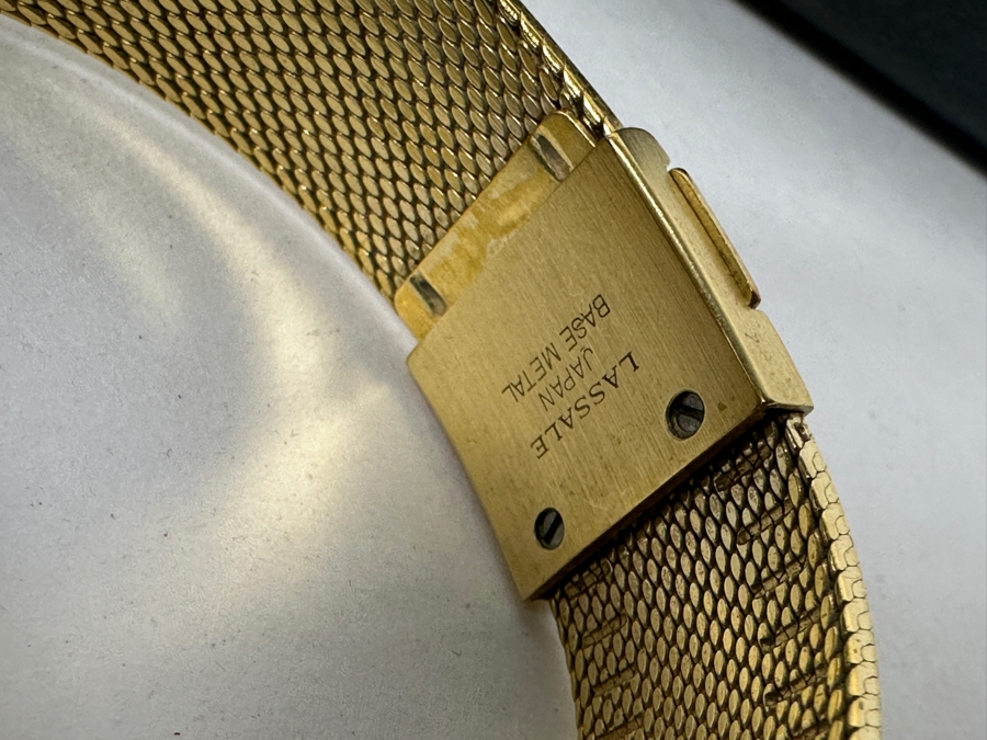 New Old Stock Vintage Gold-Plated Seiko Lassale Quartz Wristwatch [Photo 5]