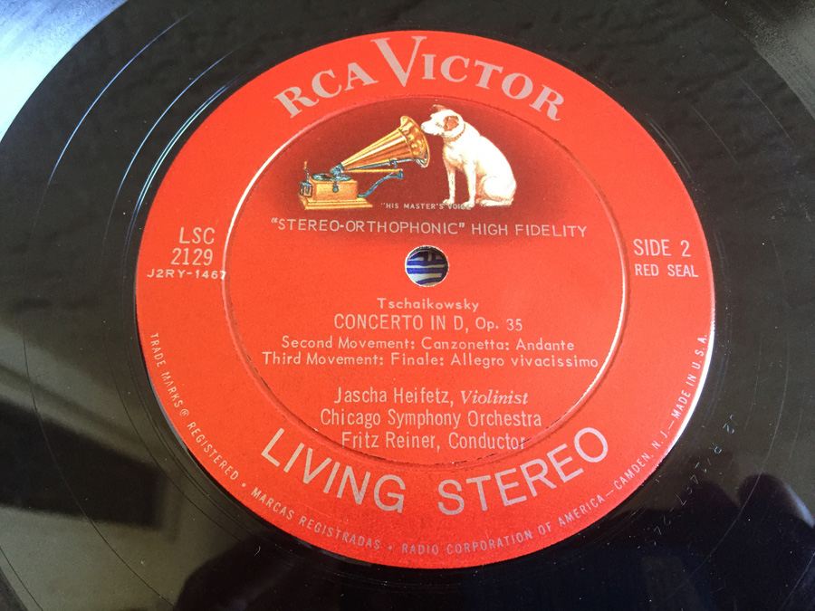 Tschaikowsky, Heifetz, Reiner, Chicago Symphony - Violin Concerto - RCA Victor Red Seal ‎- LSC-2129 [Photo 6]
