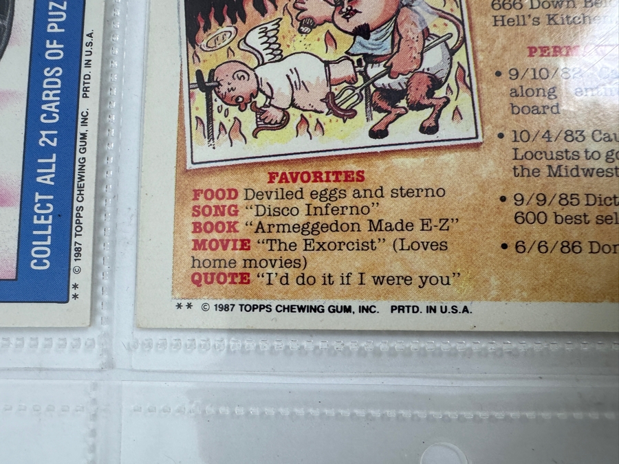 (18) Vintage 1980s Topps Chewing Gum Garbage Pail Kids Stickers [Photo 9]