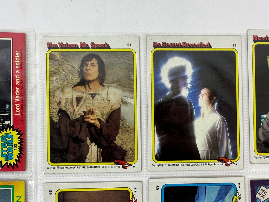 (3) Vintage 1977 Vintage Star Wars, (4) 1980 Return Of The Jedi And (11) 1979 Star Trek The Movie Trading Cards [Photo 10]
