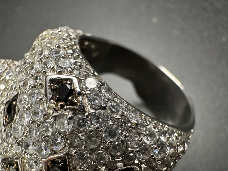Costume Panther Ring In Manner Of Cartier Size 9.5 19.5g [Photo 12]