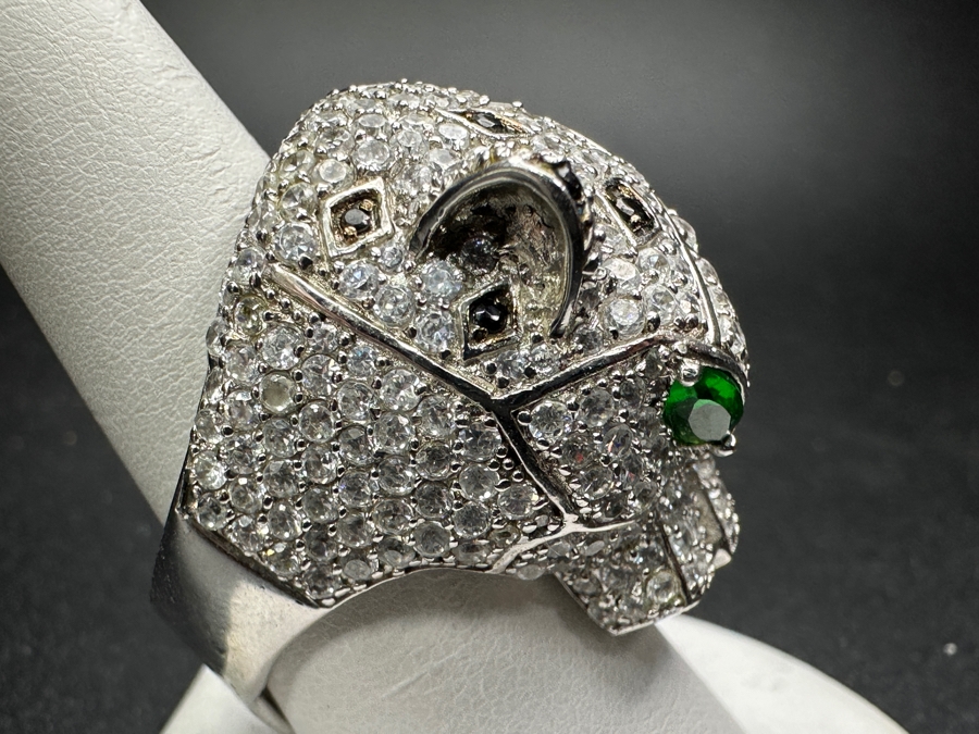 Costume Panther Ring In Manner Of Cartier Size 9.5 19.5g [Photo 3]