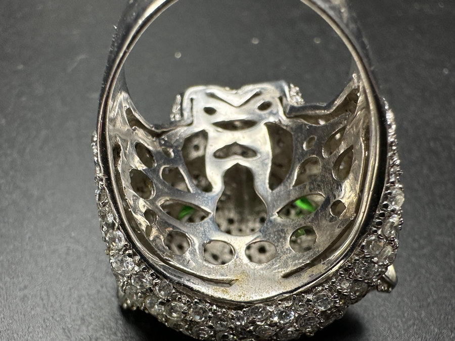 Costume Panther Ring In Manner Of Cartier Size 9.5 19.5g [Photo 9]