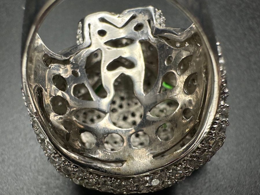 Costume Panther Ring In Manner Of Cartier Size 9.5 19.5g [Photo 10]