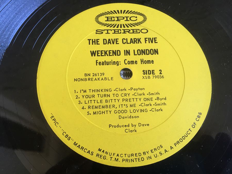 Dave Clark 5, The - Weekend In London - Epic ‎- BN 26139 [Photo 6]