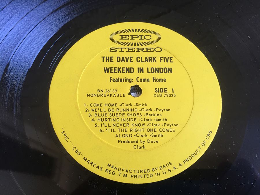 Dave Clark 5, The - Weekend In London - Epic ‎- BN 26139 [Photo 4]