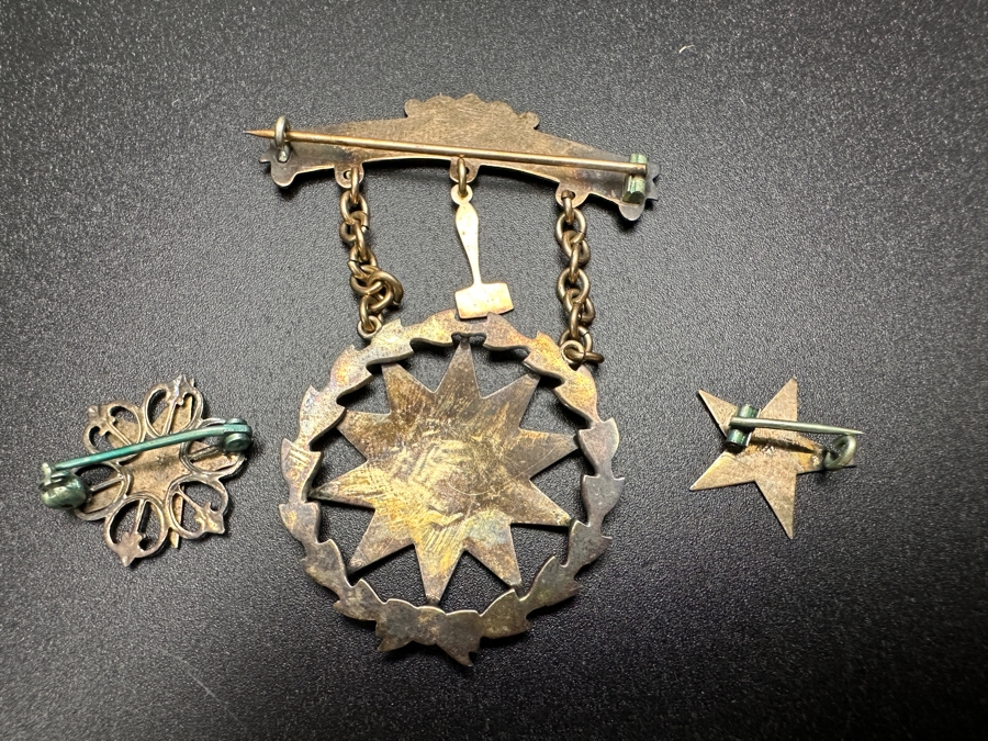(3) Vintage Masonic Pins [Photo 6]