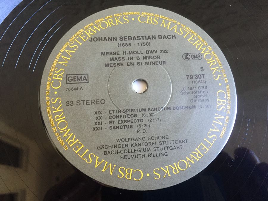 J. S. Bach / Bach - Messe In H-Moll - Mass In B Minor - Messe En Si Mineur Bwv 232 - CBS Masterworks ‎- 79307 - PROMO [Photo 17]
