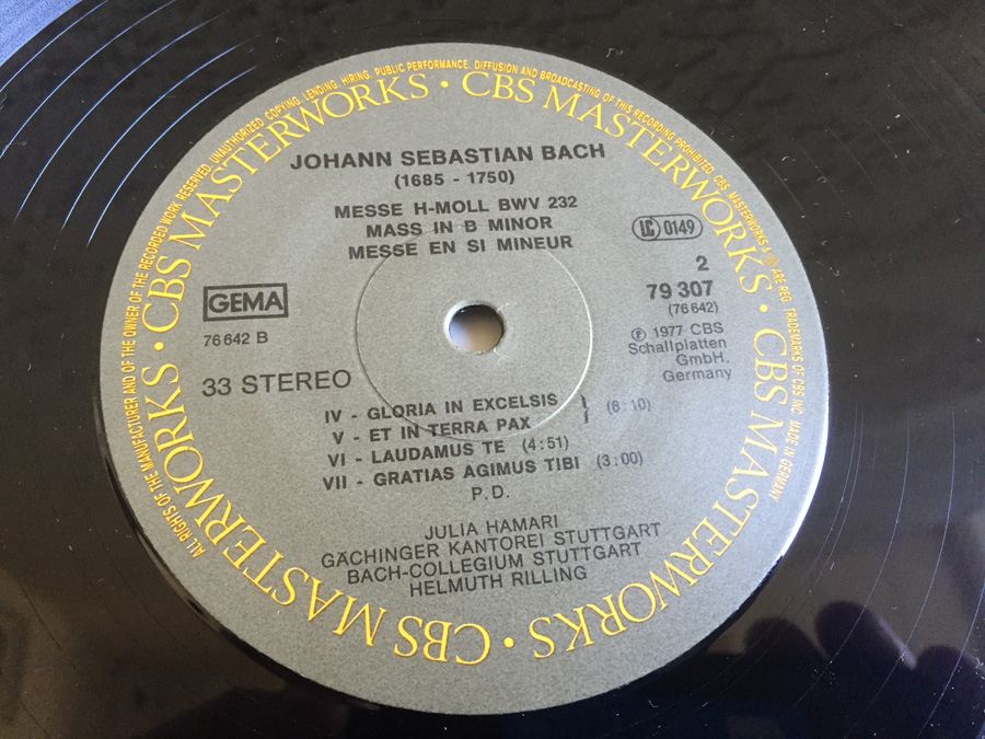 J. S. Bach / Bach - Messe In H-Moll - Mass In B Minor - Messe En Si Mineur Bwv 232 - CBS Masterworks ‎- 79307 - PROMO [Photo 11]