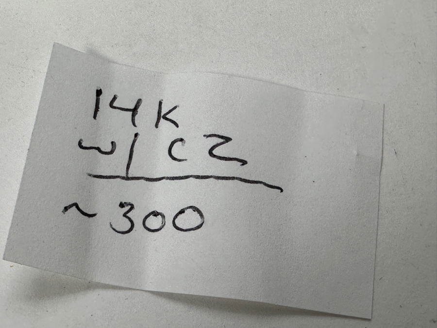 14k Gold CZ Earrings 1.2g Estimate $300 [Photo 4]