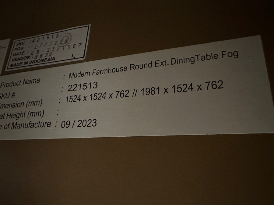 Pottery Barn Modern Farmhouse Round Pedestal Extendable Dining Table (60'-78') With Four Jason Furniture Upholstered Dining Chairs On Casters [Photo 10]