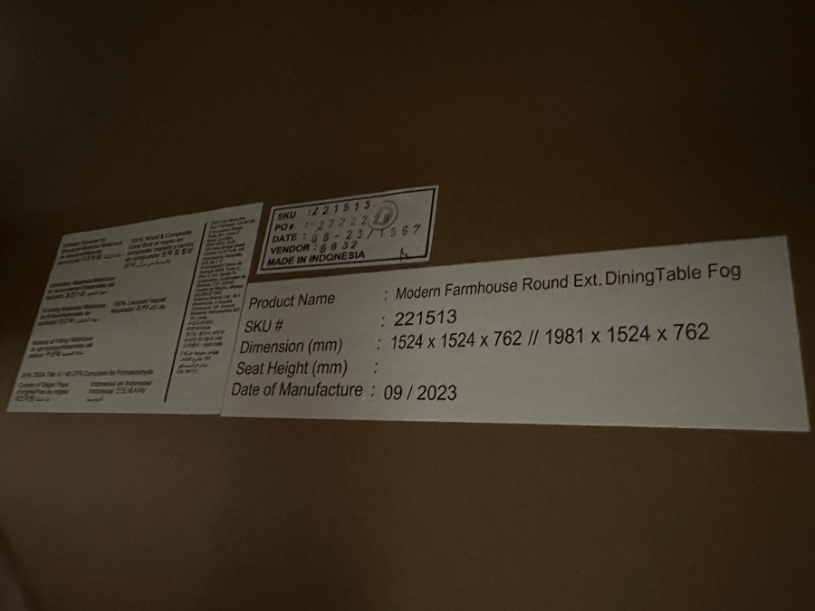 Pottery Barn Modern Farmhouse Round Pedestal Extendable Dining Table (60'-78') With Four Jason Furniture Upholstered Dining Chairs On Casters [Photo 7]