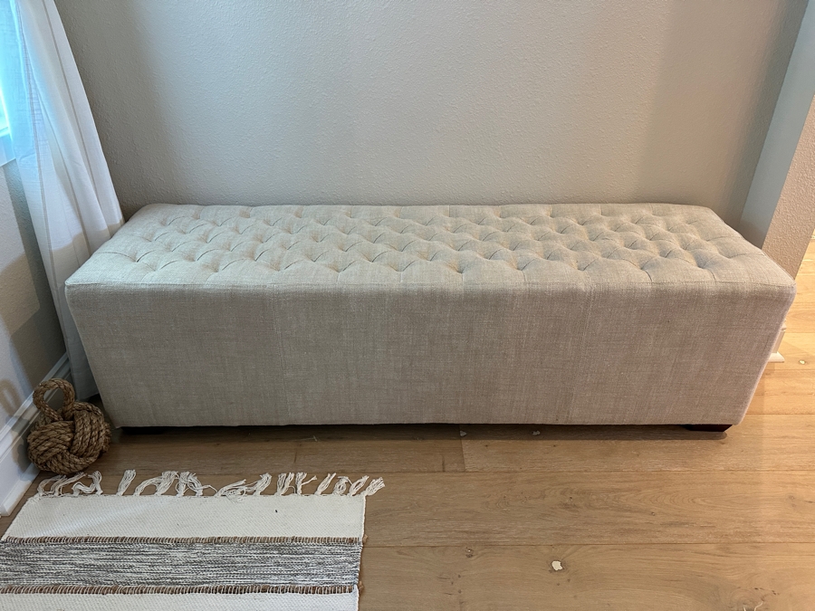 Upholstered Bench 59'W X 17'D X 17'H [Photo 2]