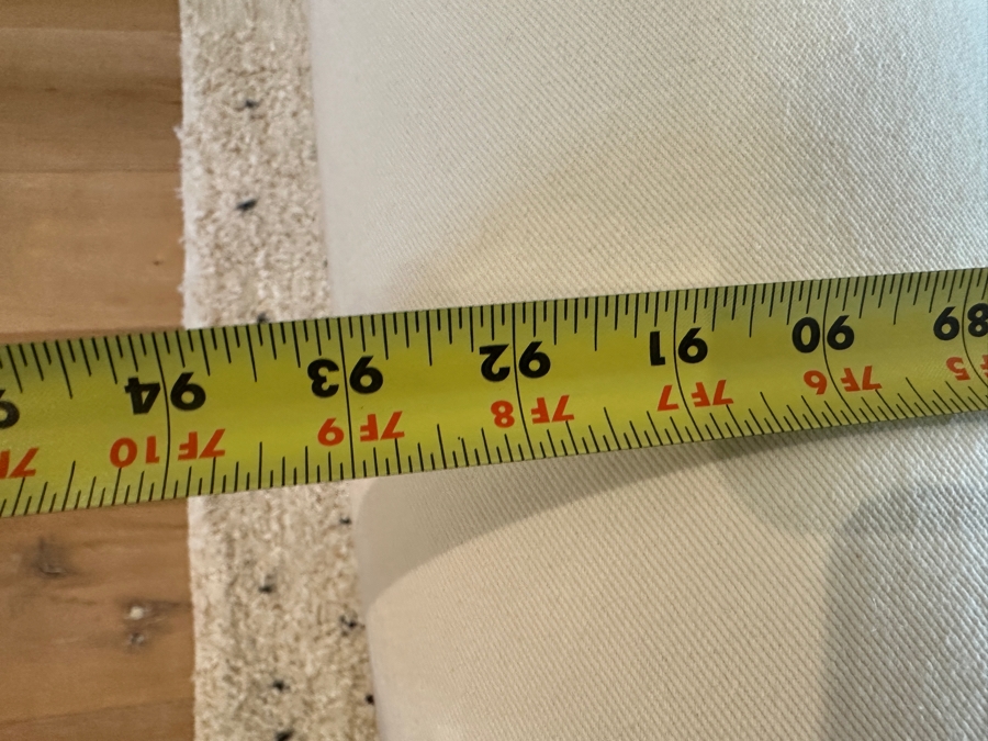 Pottery Barn Slipcovered Sofa 94'W X 40'D X 40'H With Five Throw Pillows [Photo 9]