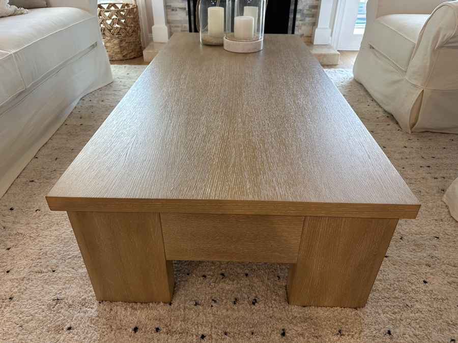 Pottery Barn Coffee Table with Drawers 64'W X 30'D X 15'H [Photo 2]